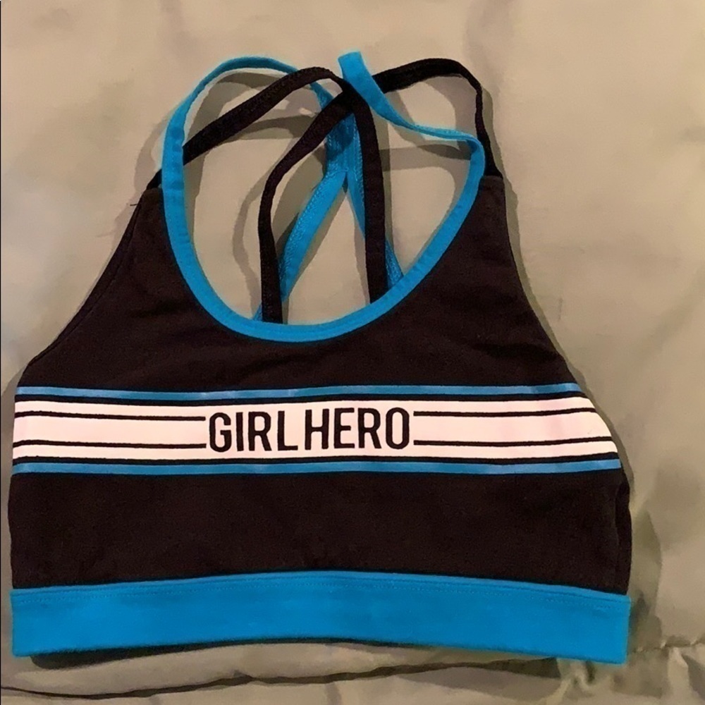 Bralette Girls XL girl hero graphic/Pit to pit 10”​​​​​​​​​​​​​​​